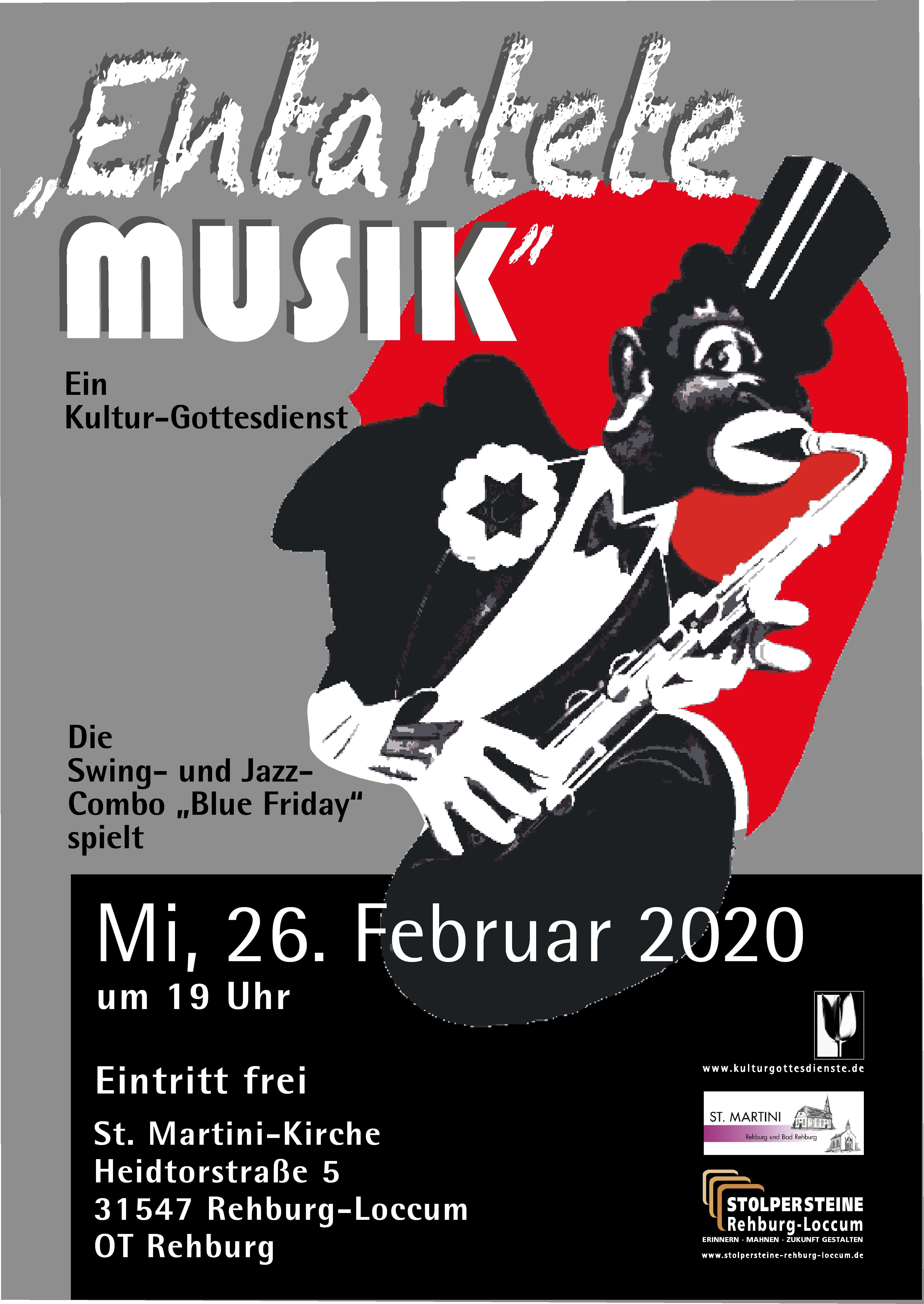 RZ A3-Plakat-Entartete Musik